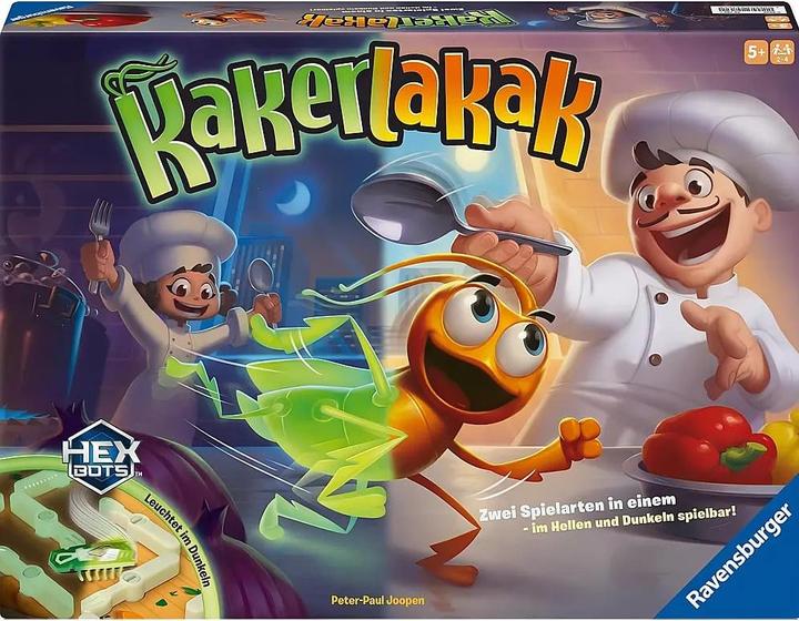 Produktbild Ravensburger 24762 Kakerlakak Glow in the Dark - Aktionsspiel mit elektronischer Kakerlake für Gross (Deutsch, 2 - 4 Spieler)