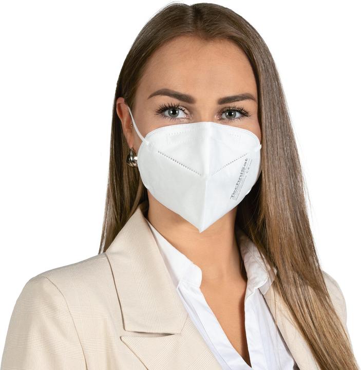 Image du produit TechniSat Masque TECHNIMASK FFP2 (couvrant la bouche et le nez), masque jetable à 5 couches, fabriqué à (20 x)