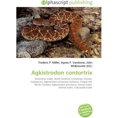 Agkistrodon contortrix, Fachbücher von Agnes F. Vandome, John McBrewster, Frederic P. Miller