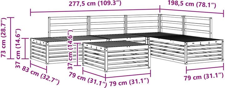 Produktbild vidaXL Outdoor-Sofa