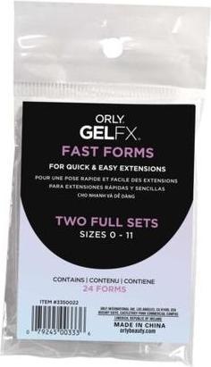 Actual product image Orly Fast Forms 24 Pieces - Pack of 24