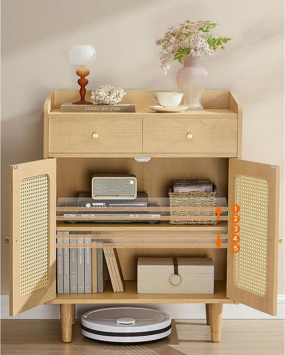 Produktbild Vasagle Kommode, Weiss (70 x 40 x 90 cm)