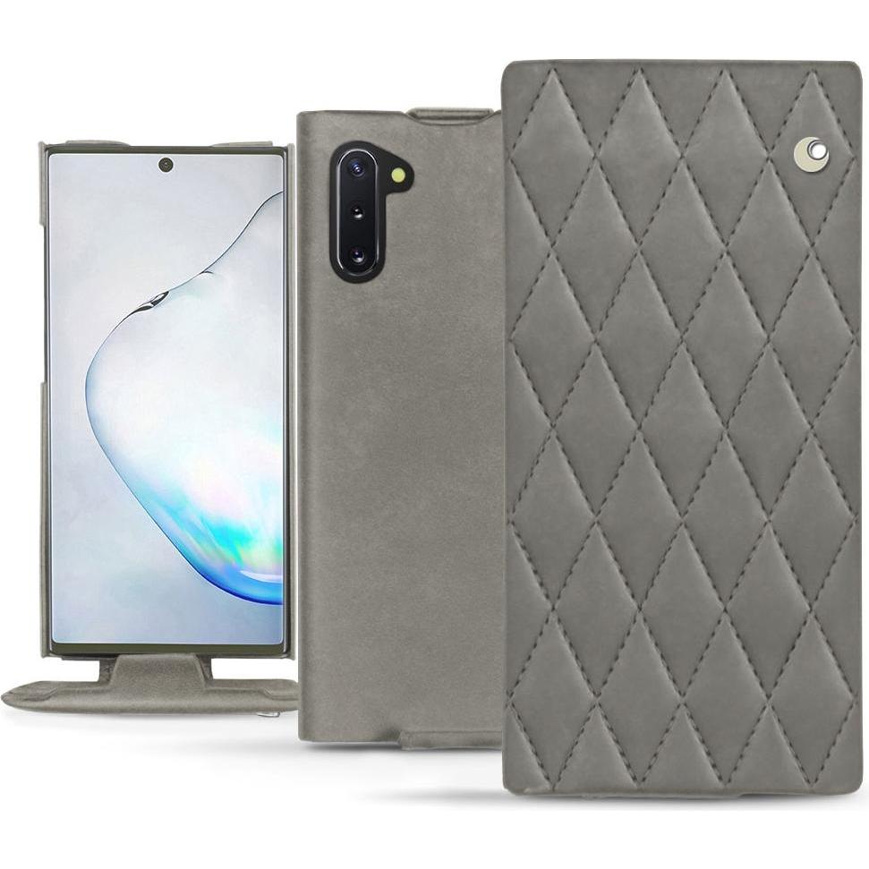 Thumbnail - Noreve Lederschutzhülle vertikal (Samsung Galaxy Note 10), Smartphone Hülle, Grau