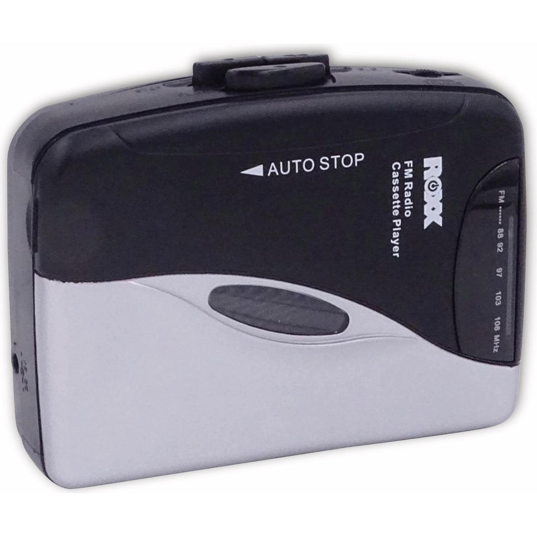 Thumbnail - Roxx Tragbarer Kassettenspieler PCP300, MP3 Player + Portable Audiogeräte, Schwarz, Silber