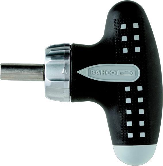 Actual product image Bahco 1/4" bit ratchet screwdriver, short version with T-handle, 68 mm (1/4")