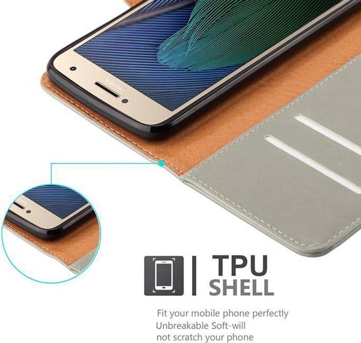 Actual product image Cadorabo Book Luxury Cover (Motorola Moto G5 Plus)