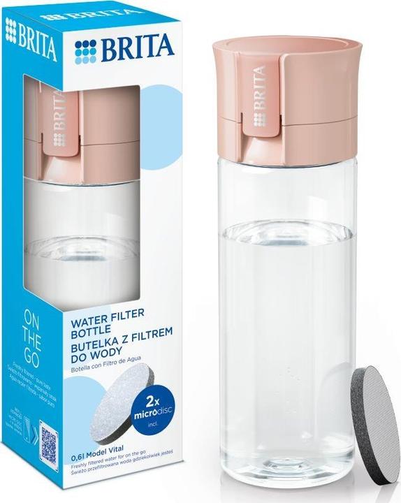 Actual product image Brita Vital Peach 2-disc filter bottle (0.60 l)