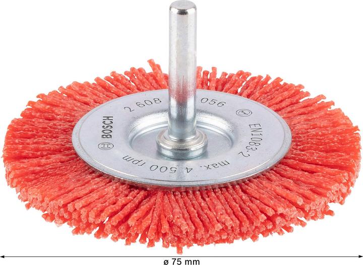 Actual product image Bosch Professional Zubehör PRO Multi Material clean disc brush, straight shaft, 75 x 1 mm (80)