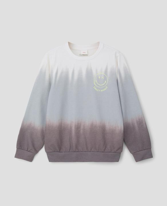 Produktbild s.Oliver Sweatshirt Sweatshirt mit Smiley®-Front- und Rückenprint (S)