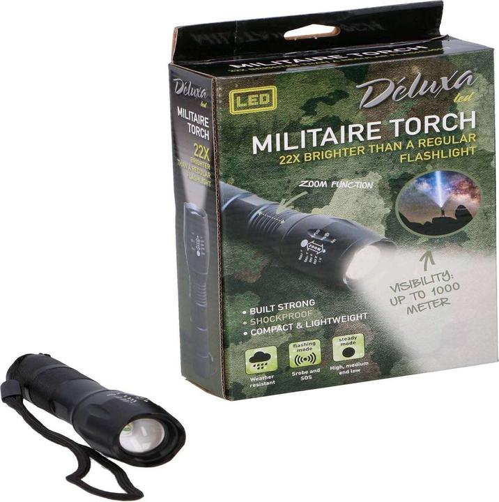 Actual product image LUUME LED Mini Flashlight 5 Modes Focus 17876