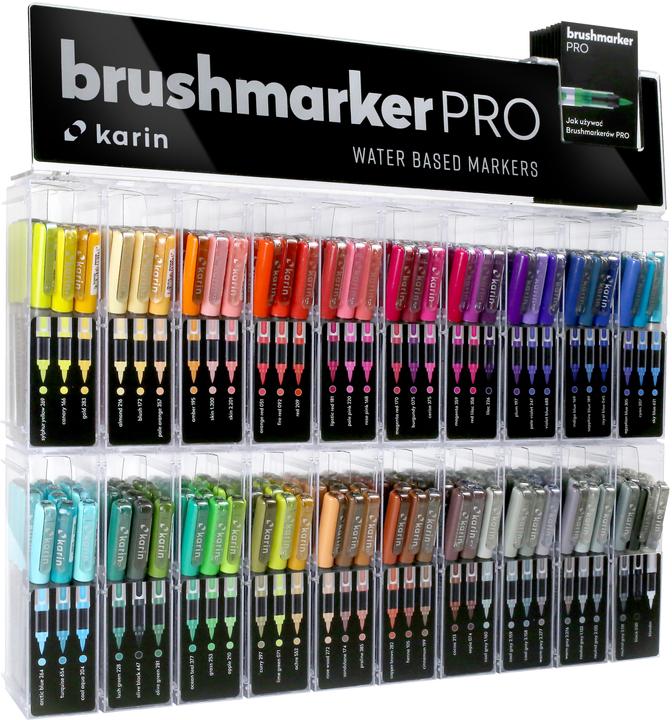 Actual product image Karin PRO - Brush Marker Display (Multicoloured, 240 x)