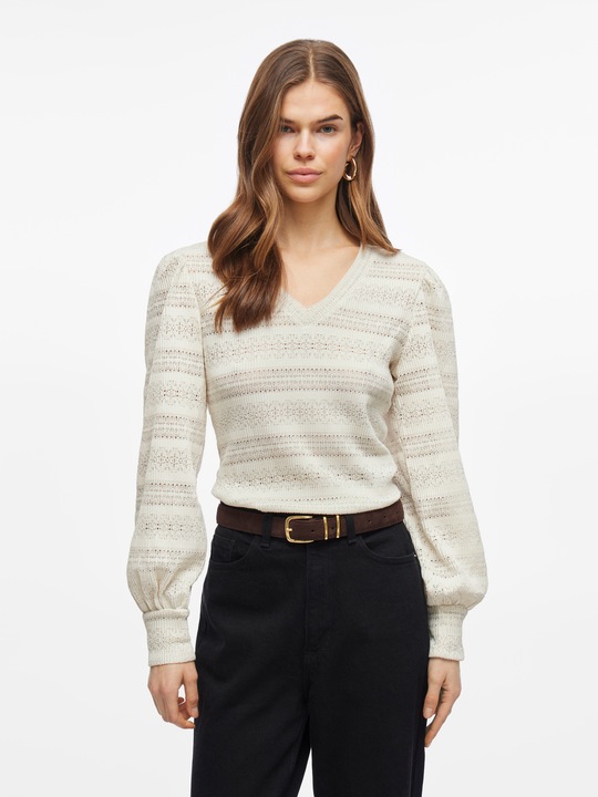Actual product image Vila V-Ausschnitt Oberteil mit langen Ärmeln (XXL)