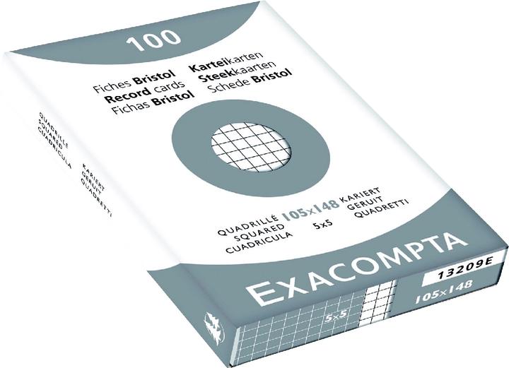 Image du produit Exacompta Fiches (A6, 205 g/m², 100 x)