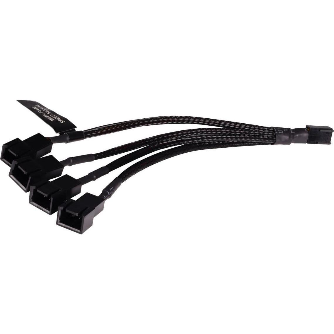 Alphacool LK Y-Splitter 3-Pin auf 4x 3-Pin 15cm (0.15 m), Stromkabel