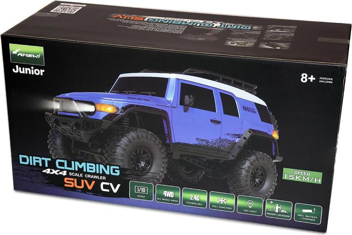 Image du produit Amewi Scale Crawler Dirt Climbing SUV CV, bleu 1:10, RTR (RTR Prêt à fonctionner)