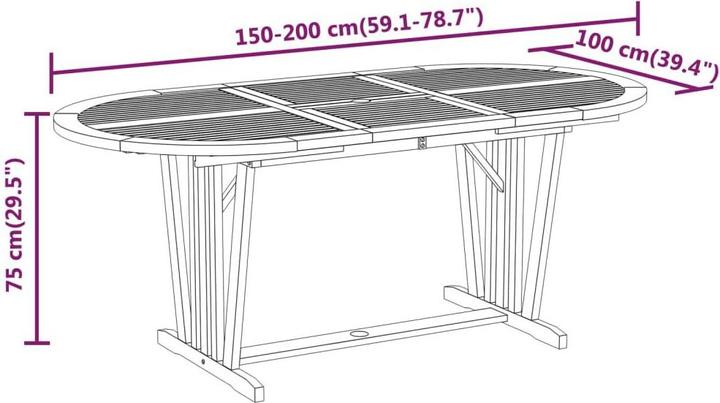 Produktbild vidaXL Garten-Essgruppe