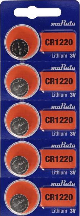 AccuCell Batterie CR1220, IEC CR1220, 5 Stück (5 Stk., CR1220, 38 mAh)