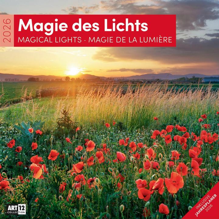 Image du produit Magie des Lichts Kalender 2026 - 30x30 (30 x 30 cm, Couverture rigide, Anglais, Français, Italien)