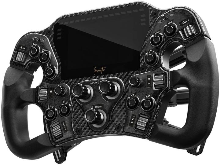 Produktbild Asetek SimSports Invicta Formula Lenkrad, 4,3-Zoll-LCD, USB-C - Black on Black Edition (PC)