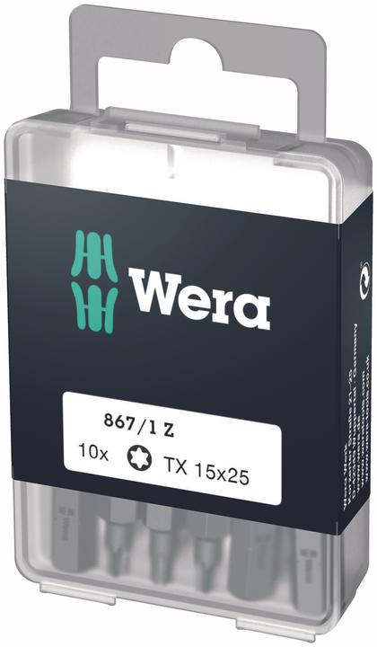 Actual product image Wera 867/1 Z TX 15 x 25 mm DIY-Box (1=10) (T 15)