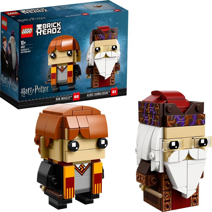 Produktbild LEGO Brick Headz Ron Weasley und Albus Dumbledore 41621 (41621, LEGO Brickheadz)