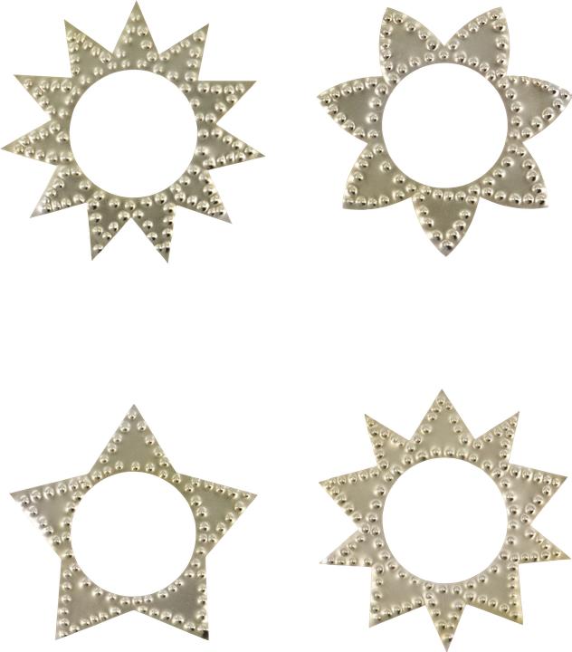 House Doctor Napkin rings, HDRing, Antique champagne silver finish (100 -part)