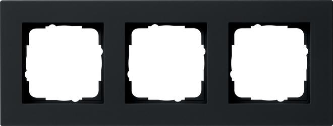 Gira Cover frame 3f. bw flat 0213095