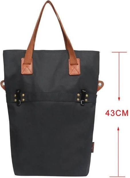 Produktbild Tourbon Wasserabweisende Canvas Velo Gepäckträgertasche & Umhängetasche (12 l, Gepäckträgertasche)