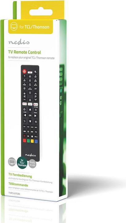 Actual product image Nedis Replacement remote control | Suitable for: TCL/Thomson | Fixed | 1 device | Amazon Prime / Netflix (Device-specific remote control, Infrared)