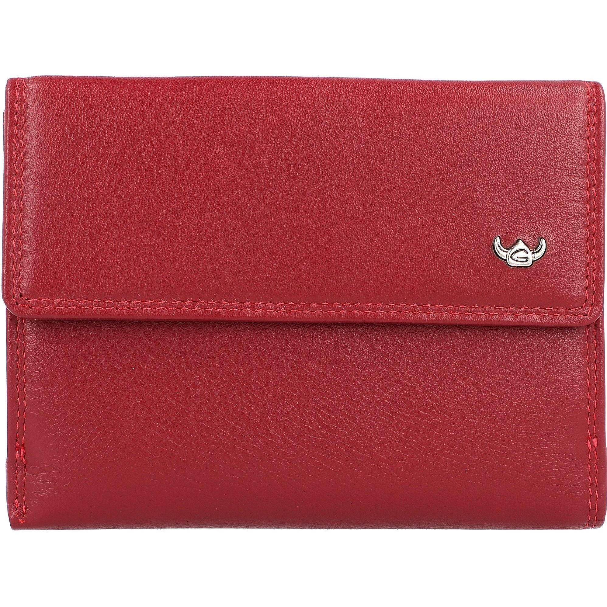 Thumbnail - Golden Head, Damen, Portemonnaie, Polo Geldbörse RFID Leder 12 cm, Rot