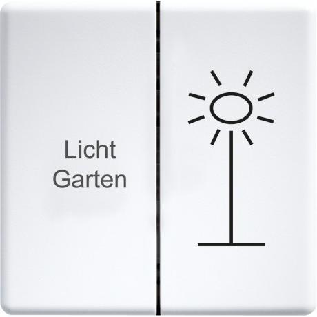 Eltako Doppelwippe, Taster + Schalter, Weiss