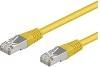 Actual product image Goobay CAT 5e patch cable, F/UTP, yellow, 5 m (F/UTP, CAT5e, 5 m)