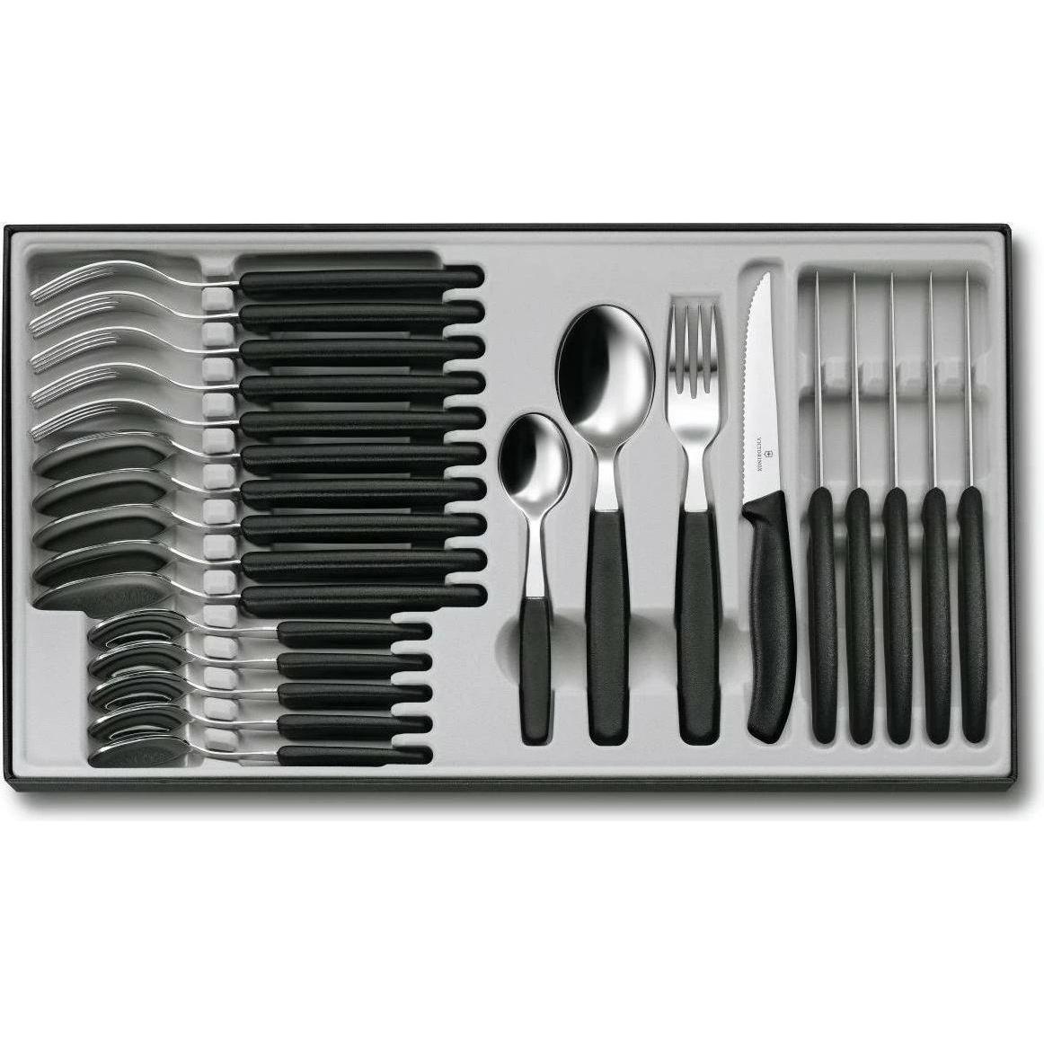 Thumbnail - Victorinox Tafelbesteck, Besteck, Schwarz, Silber