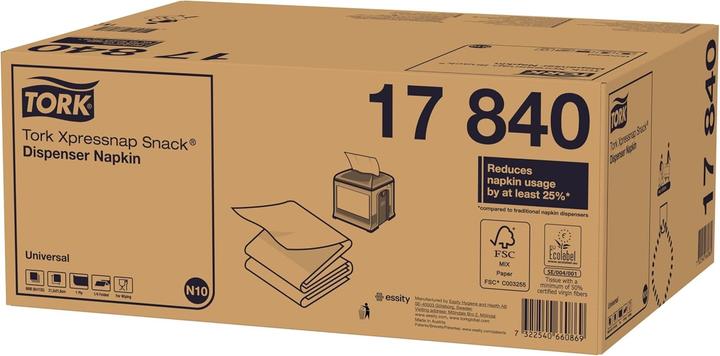 Image du produit Tork Servette distributeur pour distributeur de serviettes N10 (8 pcs, 21.30 x 21.60 cm)