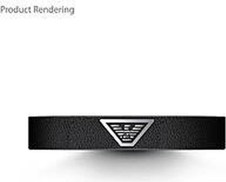 Immagine prodotto Emporio Armani Bracciale con logo dell'aquila (24.70 cm, Acciaio inossidabile, Cuoio)