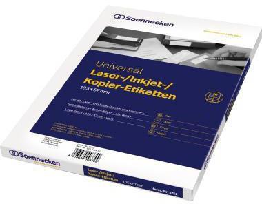 Soennecken Etikett 5752 105x57mm weiss 1.000 St./Pack.