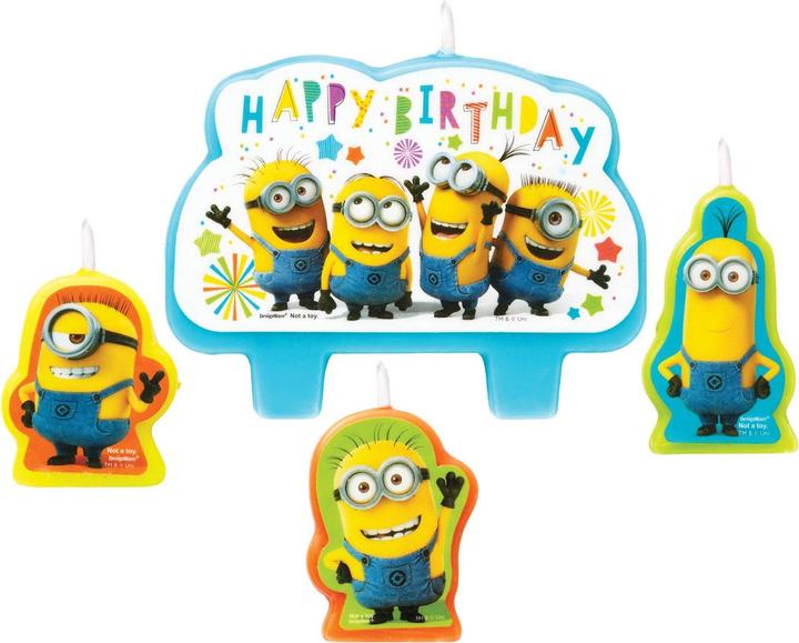 Image du produit Amscan Bougies d'anniversaire Minions (4 x)
