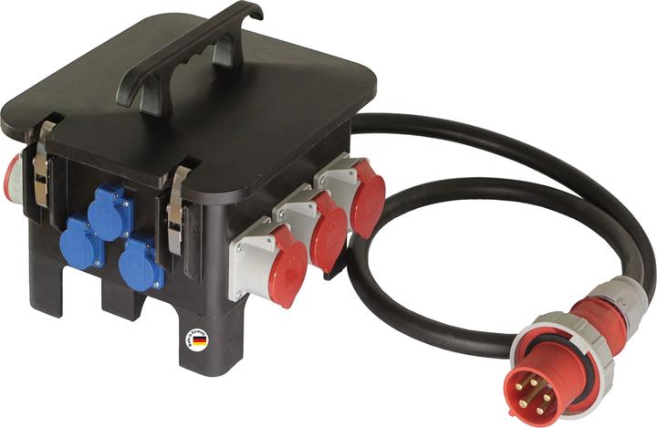 Produktbild As - Schwabe Mobiler Baustellen-Stromverteiler (9 x, CEE 7/3, CEE)