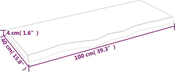 Immagine prodotto vidaXL Waschtischplatte (100 x 40 cm)