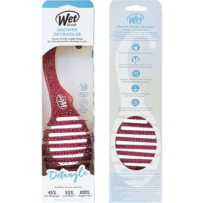 Thumbnail - Wet Brush, Haarbürste + Kamm, Shower Detangler Pink Glitter -