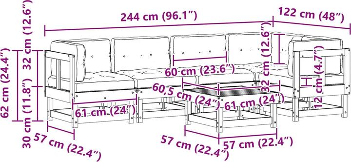 Produktbild vidaXL Garten-Lounge-Set