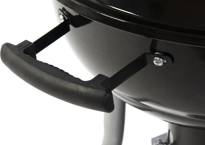 Actual product image DKD Home Decor Charcoal grill with lid and wheels black metal plastic rectangular 52.4 x 59 x 91