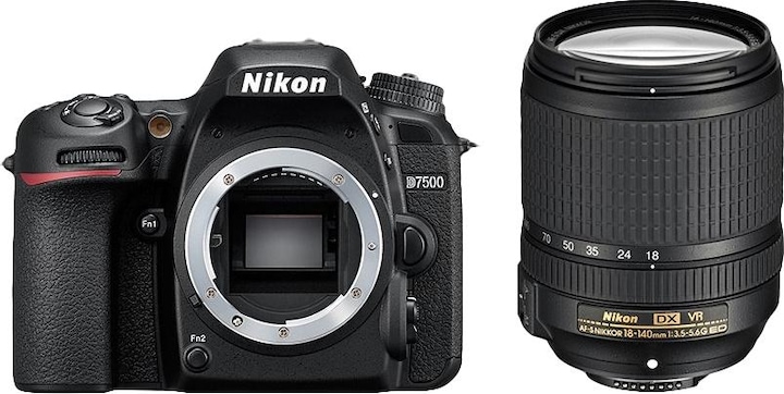 Nikon D7500 Kit (18 - 140 mm, 21.51 Mpx, APS-C / DX)