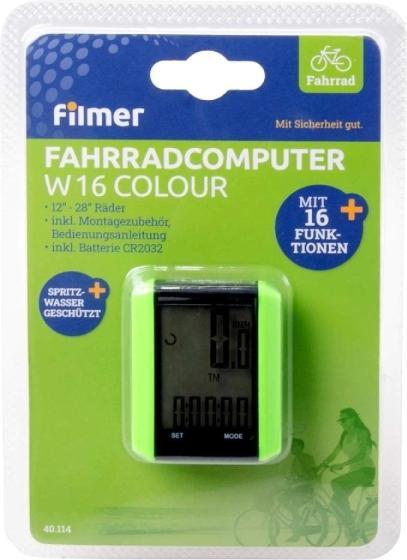 Immagine prodotto Filmer Computer da bicicletta W 16 colori