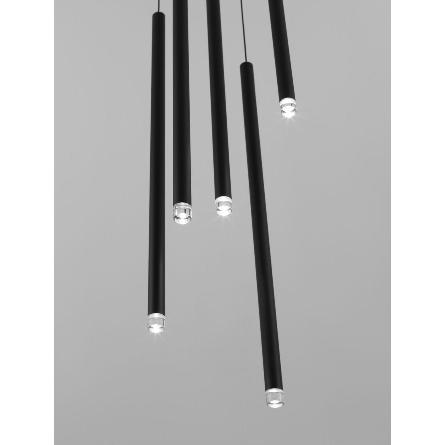 Thumbnail - Nova Luce, Pendelleuchte, DANDIA LED Pendelleuchte Schwarz 27W Warmweiss 150x35,5cm 9540203