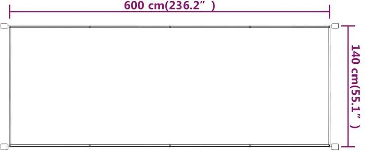 Produktbild vidaXL Senkrechtmarkise (1.40 m)