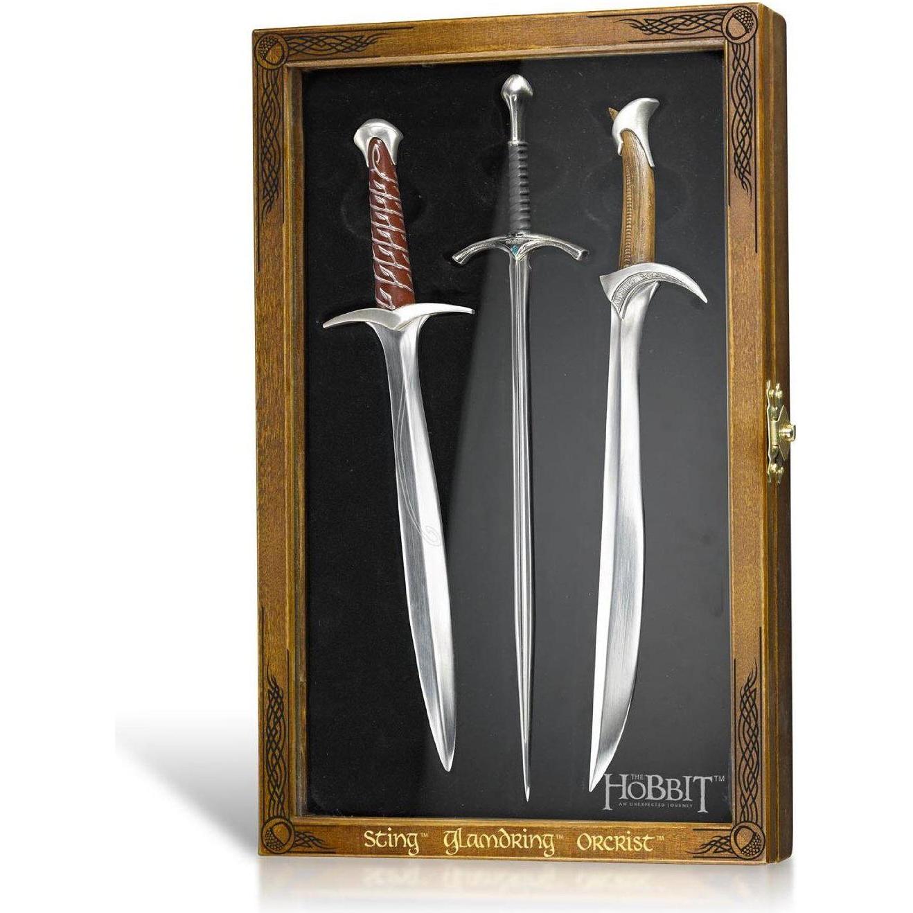 Noble Collection Mehrfarbig Schreibtisch Accessoire, Der Hobbit Brieföffner Set Schwerter