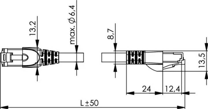 Image du produit Telegärtner Réseau RJ (S/FTP, CAT6a, 10 m)