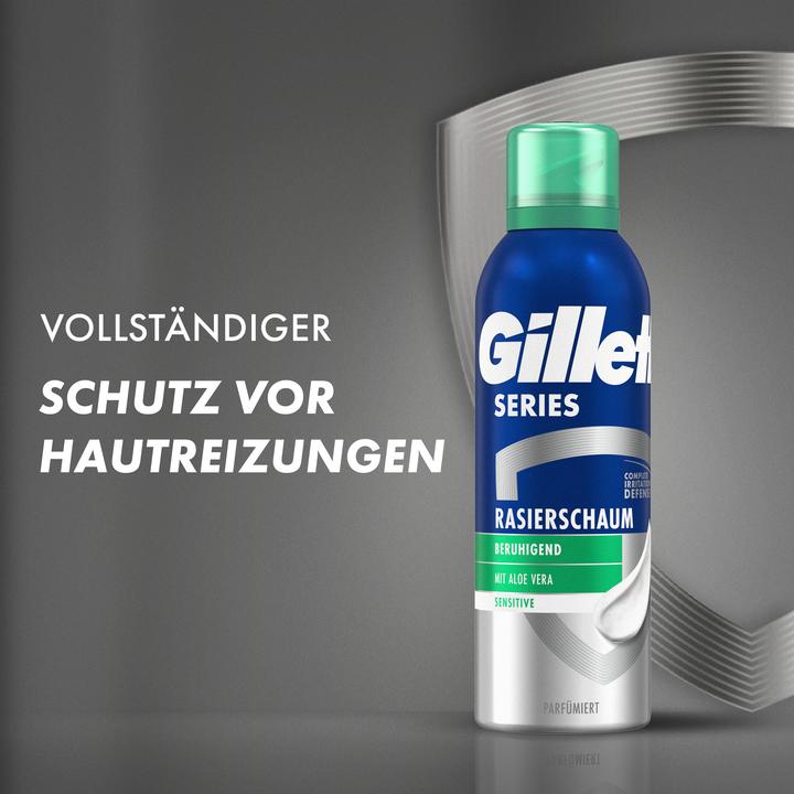 Produktbild Gillette - Duo Pack Series Sensitive Rasierschaum 2 x 200 ml (400 ml, Rasierschaum)