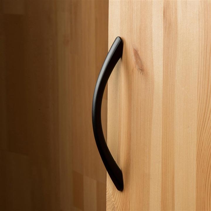 Actual product image Domoletti FURNITURE HANDLE 128MM 7-589A.18 BLACK